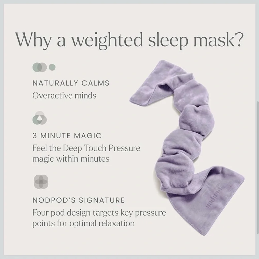 NEW Weighted Eye Mask in Lavender Light-Blocking Better Sleep Never Used